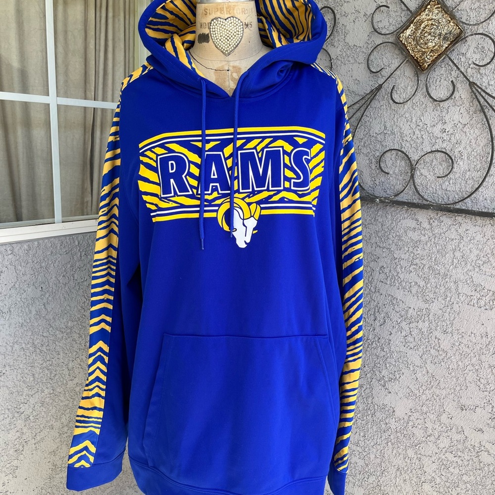 NFL Team Apparel XXL fleece lined hoodie LA Rams